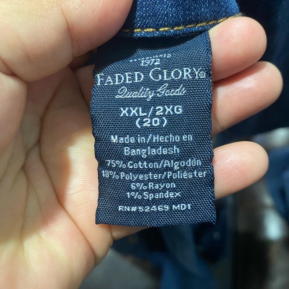 Faded Glory Dark Blue Jean Jacket - Picture 6 of 6